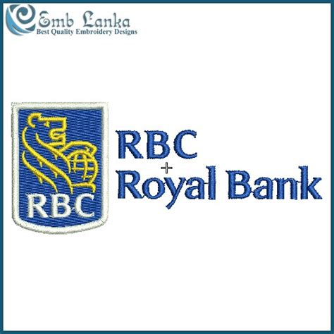 RBC Royal Bank Logo 2 Embroidery Design - Emblanka