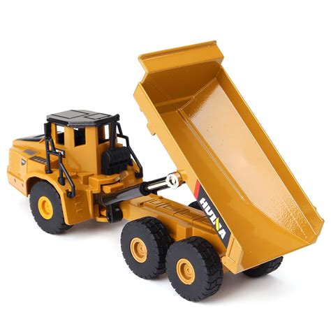 1:50 Dump Truck Excavator Wheel Loader Diecast Metal Model Construction Vehicle Toys For Kids ...