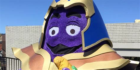 This Grimace & Thanos Cosplay Mash-Up is Deliciously Epic