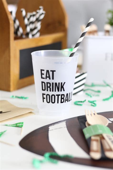 Easy Football Game Day Decor - Peachfully Chic