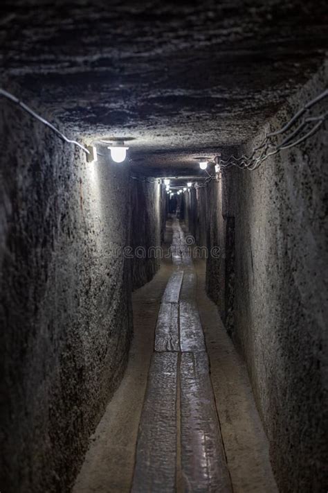 Salt Mine Corridor at Salina Slanic Moldova Stock Photo - Image of ...