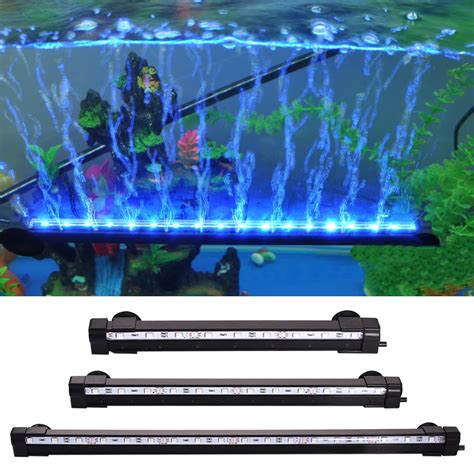 Fish Tank Bubble Lamp Waterproof Aquarium Lighting LED Submersible ...