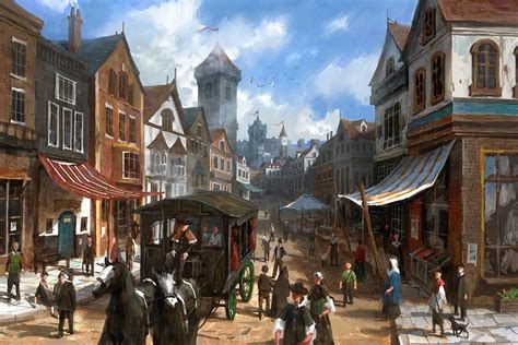 Medieval City, Lee b on ArtStation at https://www.artstation.com/artwork/nZNrE | Fantasy city ...