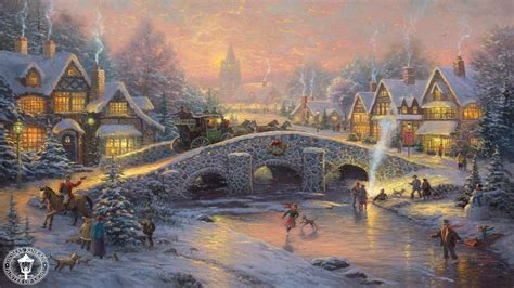 Tổng hợp 100 Thomas Kinkade Christmas background sang trọng và đầy lịch sự