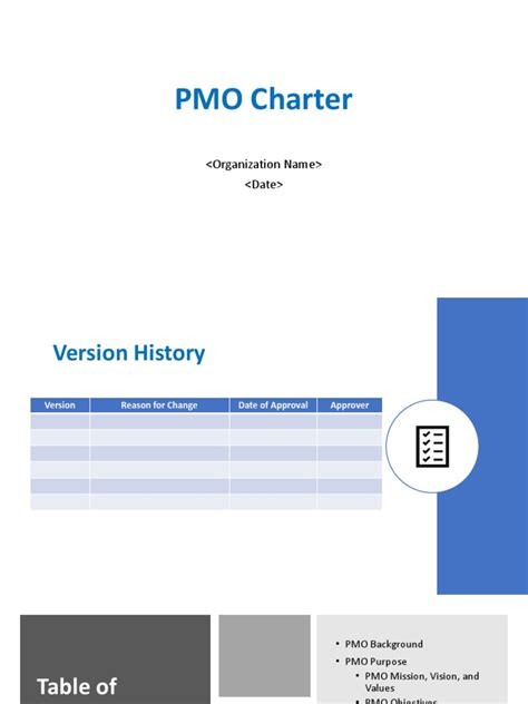 PMO Charter Template with Example | Stakeholder (Corporate) | Business