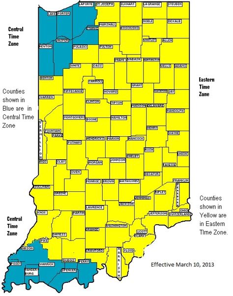 Exploring The Time Zones Of Indiana: A Comprehensive Guide - World Map ...