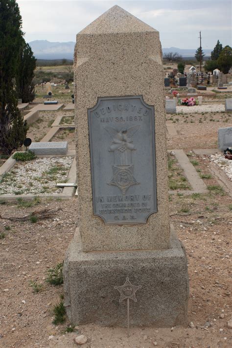 Burnside Post Memorial at Tombstone Cemetery in Tombstone,… | Flickr