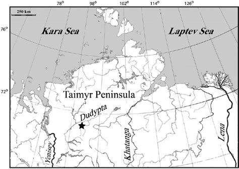 Taymyr Peninsula Map