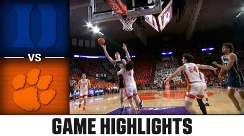 Duke vs. Clemson Men's Basketball Highlights (2022-23) - Win Big Sports