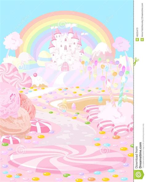 Candy castle, Castle backdrop, Candyland