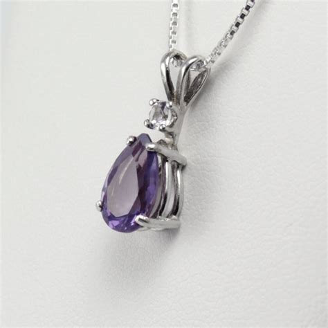 Color-Changing Alexandrite Necklace Sterling Silver