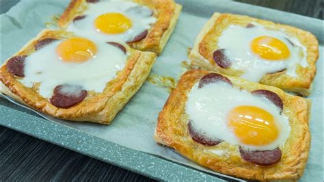 Puff Pastry Egg Breakfast - YouTube