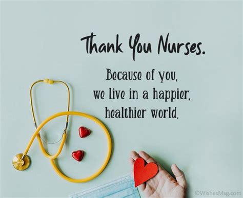 Thank You Messages For Nurses - Appreciation Quotes | WishesMsg | Nurse appreciation quotes ...