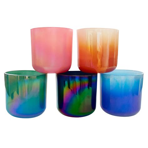 Mescente wholesale large popular pouring glass amber candle jars, High Quality large candle jars ...