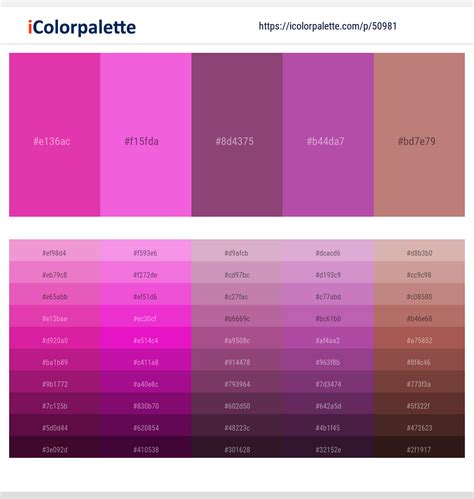 2 Latest Color Schemes with Cerise And Fuchsia Pink Color tone combinations | 2024 | iColorpalette