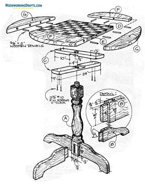 Chess Board Game Table Plans Blueprints For 4 Simple Designs