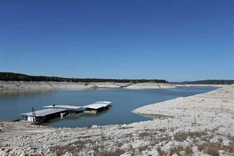 The Red Cove Marina still floats on water as Medina Lake levels ...