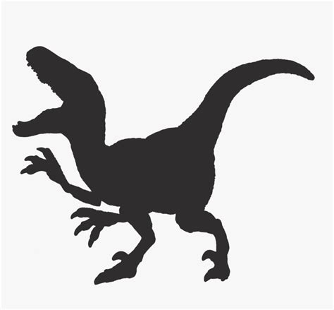 Velociraptor Silhouette, HD Png Download - kindpng