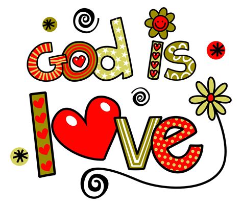 God is Love Doodle Text 3272309 Vector Art at Vecteezy