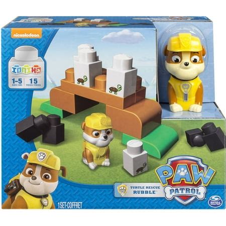 IONIX Jr. PAW Patrol Turtle Rescue Rubble Block Set - Walmart.com