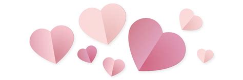 Pink Hearts Illustration Banner Stock Illustration - Download Image Now ...