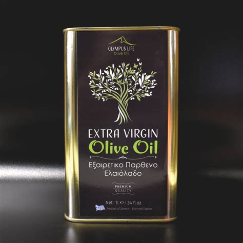 Greek Extra Virgin Olive Oil 1l from the First Cold Pressing of Olives ...