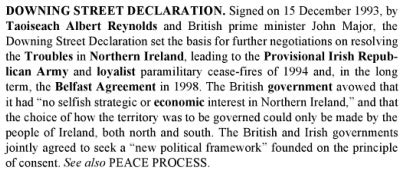 The Downing Street Declaration (1993) - Confey History