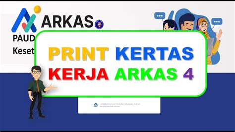 ARKAS 4 !! PRINT KERTAS KERJA ARKAS - YouTube