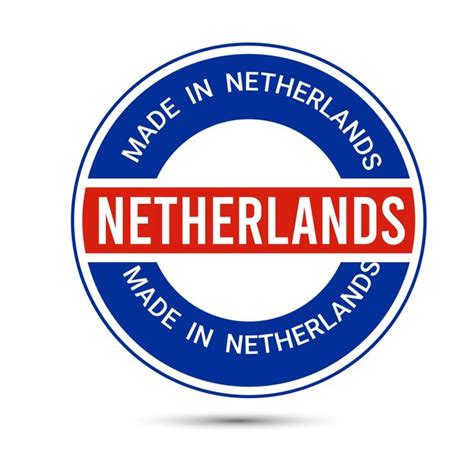 Premium Vector | Made in netherlands vector logo netherlands flags logo ...