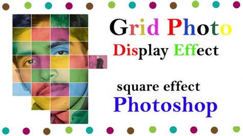 How to Create Color Grid Photo Display Effect in Photoshop - YouTube