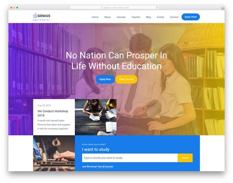 35 Free Bootstrap Education Templates For Online Course Offering Sites