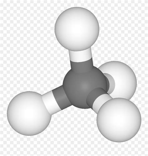 Model Of A Methane Molecule - Methane Png Clipart (#631816) - PinClipart