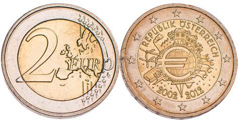 A Coin Collection of 2 Euro Commemorative Coins Stock Photo - Image of ...