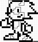 Sonic The Hedgehog Pixel Art Coloring Page  Easy Drawing Guides sketch template