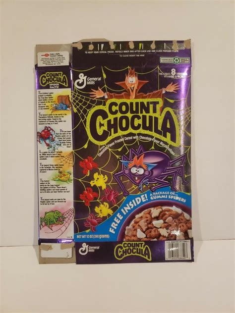 Vintage 1994 COUNT CHOCULA US Cereal Box | #2884749826