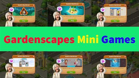 Gardenscapes Mini Games - YouTube