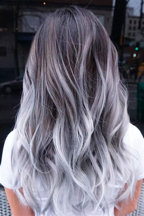 15 Grey Ombre Hair Ideas To Rock This Year | Grey ombre hair, Frosted hair, Colored hair tips