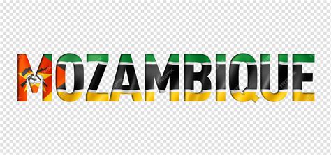 Premium PSD | Mozambique flag text font