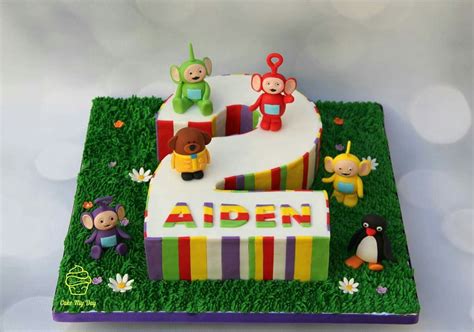 Cute Teletubbies cake. … Teletubbies Birthday Cake, Teletubbies Cake, Second Birthday Cakes, 2nd ...