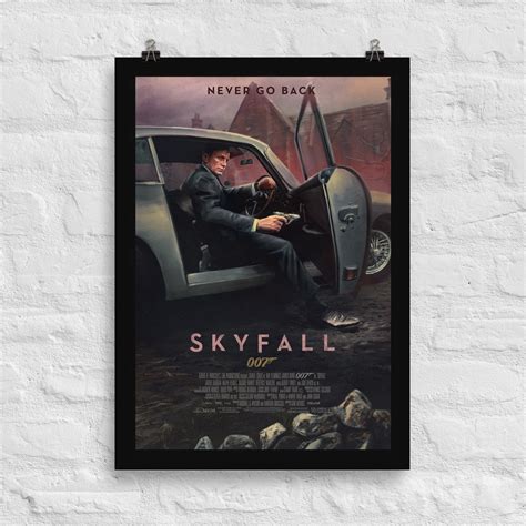 James Bond Poster Skyfall Poster Wall Art Movie Poster - Etsy