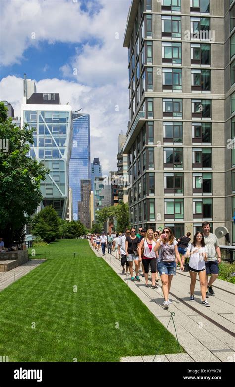 High Line Park New York Summer High Resolution Stock Photography and Images - Alamy