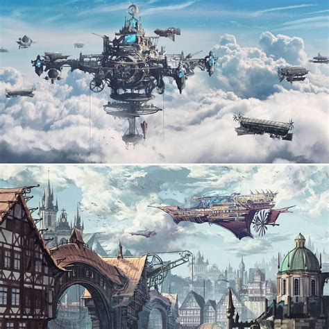 Beautiful concept art by Thomas Chamberlain-Keen #steampunkart # ...