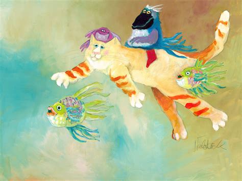 Flying Cat is an all time favorite. Now available as a canvas print. | Buy canvas art, Cat art ...