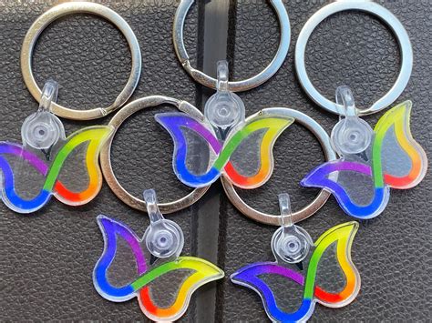 Neurodiversity butterfly adhd awareness keychains butterfly | Etsy