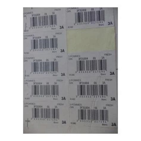 Serial Number Barcode at best price in Tiruppur by Priya Labels | ID: 9150418873