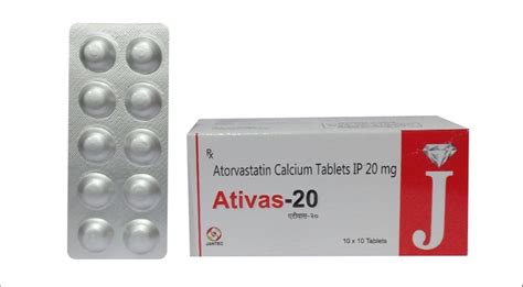 Atorvastatin 20 MG Tablets, 20 Mg ,packaging Size: 10x10 Tablets, Rs 117 /10 tablets | ID ...