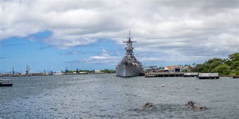 USS Missouri Battleship Museum Stock Image - Image of berthed, berth: 79633511