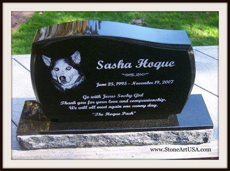 ~ R.I.P. Sasha ~ New Ideas for Pet Grave Stones ... Custom made ...