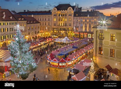 Bratislava Old Town Night Stock Photos & Bratislava Old Town Night ...