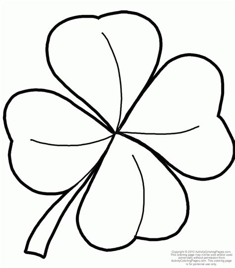 Four Leaf Clover Outline - Cliparts.co